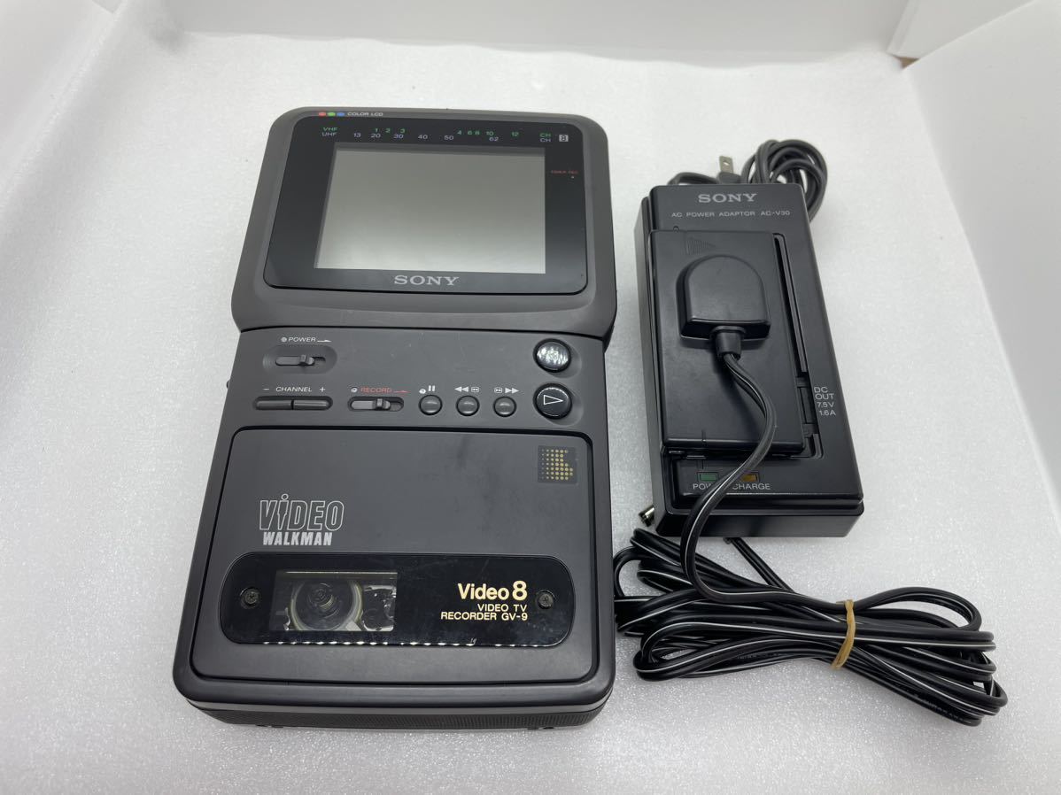 SONY ソニー GV-9 VIDEO WALKMAN video8 ビデオウォークマン ※通電OK ジャンク＠80(8) GV-9 ビデオウォークマン SONY which allowed 98年製