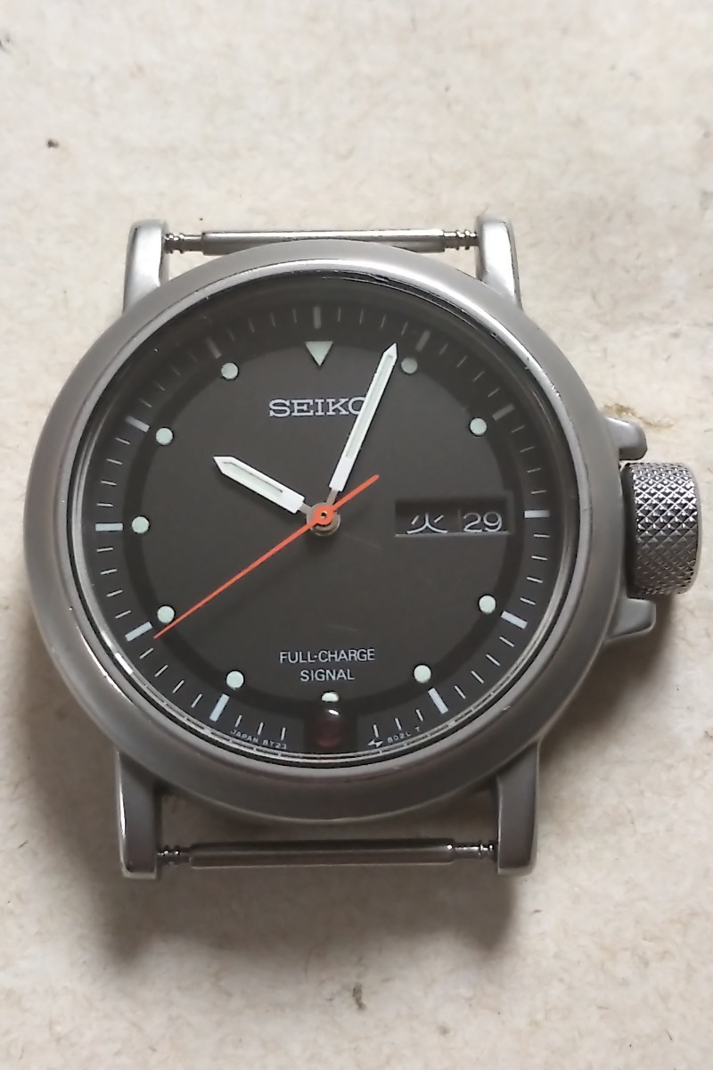 セイコー SEIKO 8T23-8020 インパクト レアな手巻き発電式 AGS 