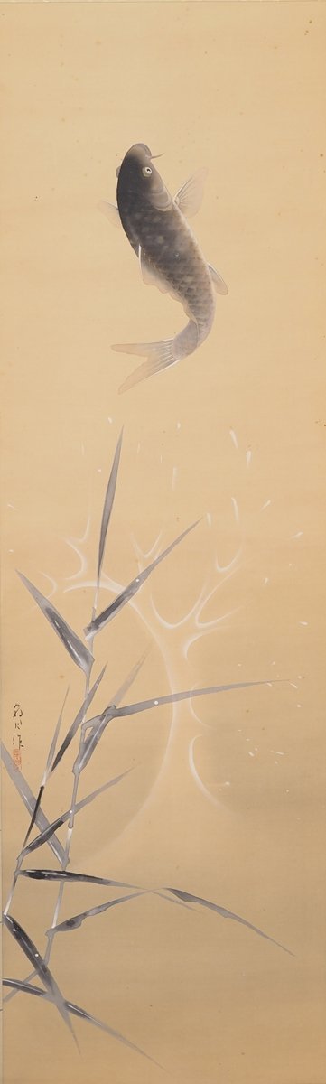 小山栄達武者 図絹本 掛軸 共箱 Koyama Eitatsu|サムライオークション