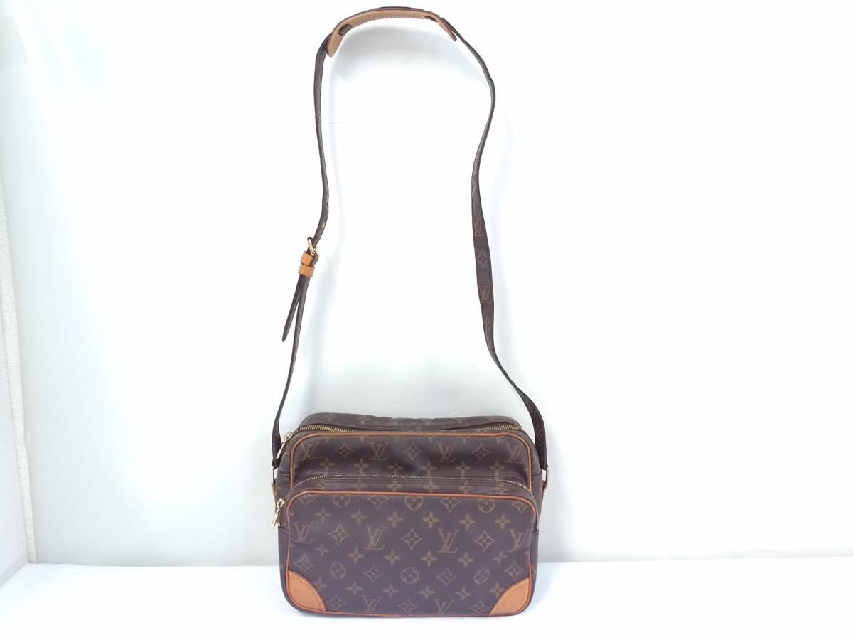 LOUIS VUITTON ルイヴィトン モノグラムライン M45244 ナイル ショルダーバッグ/斜め掛け/クロスボディバッグ/本革×PVC/01YZ050105-8