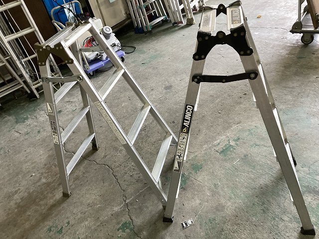 引-1702 ♪AY 大阪 引取限定 作業用 脚立 はしご アルミ まとめ売り 2 