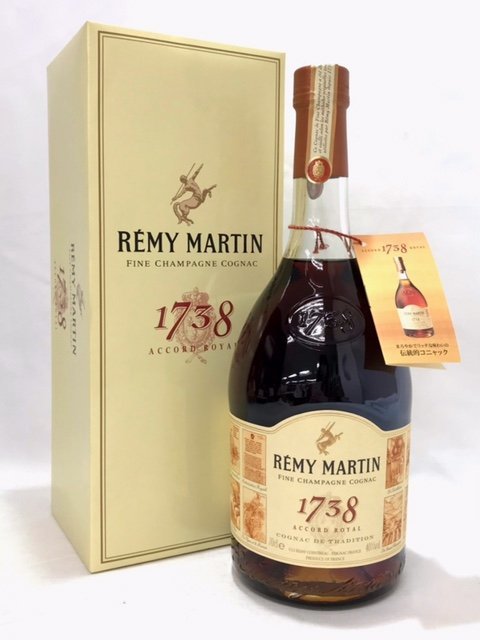  未開栓 レミーマルタン 1738 アコードロイヤル REMYMARTIN コニャック ブランデー 700ml 40% 送料別 TA0569(レミーマルタン)｜売買されたオークション情報、yahooの商品情報をアーカイブ公開 - オーク コニャック