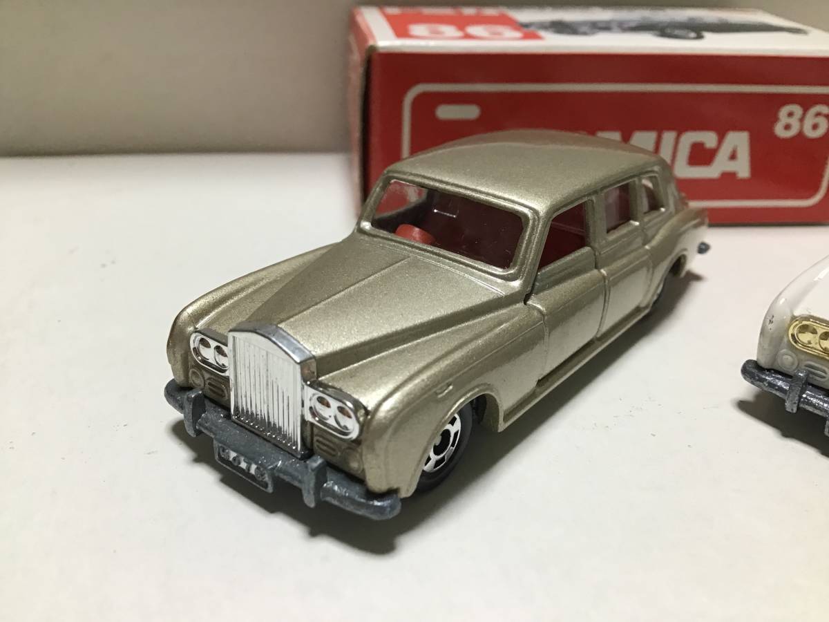 トミカ　赤箱　86 ロールスロイス　ファンタムVI 日本製　ホビーショー特注品　2台セット ロールスロイス トミカ 日本製