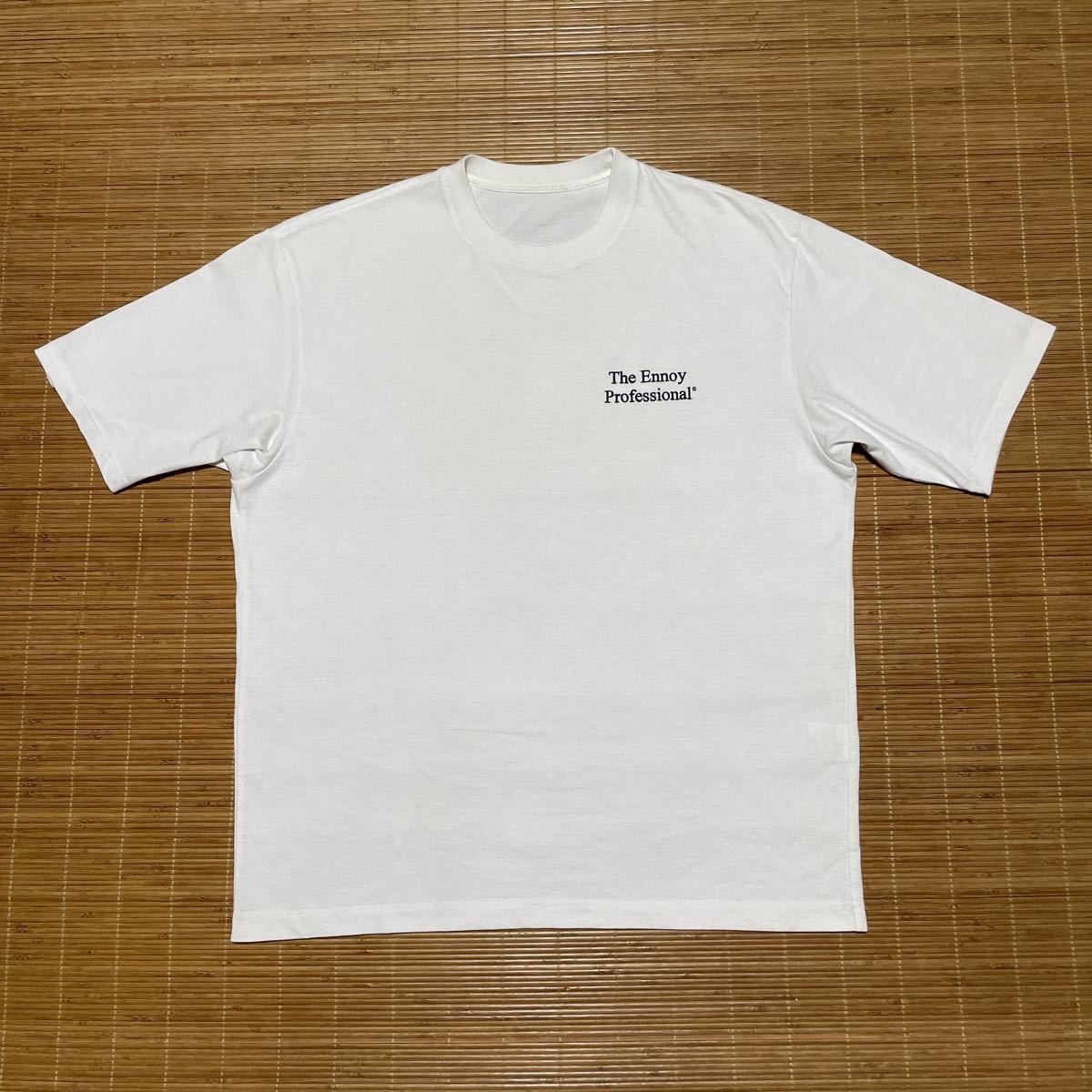 21ss The Ennoy Professional ロゴ 刺繍 半袖 Tシャツ ホワイト L 