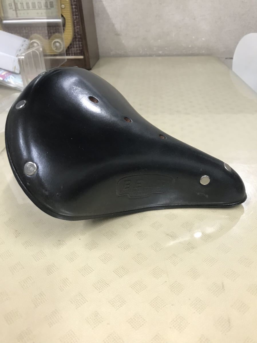 FUJITA 昭和レトロ 革サドル FUJITA 革サドル ビンテージ 当時物⁄未