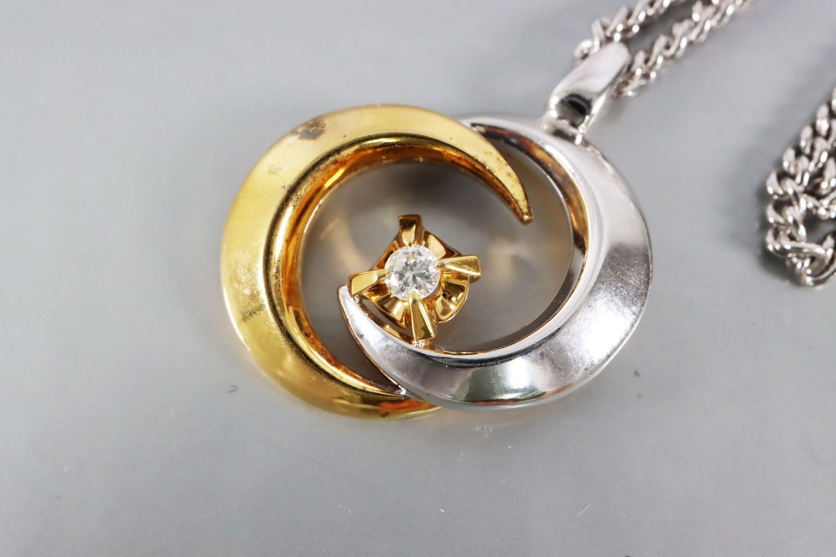 Lion Star ライオンスター K18 Silver925 ダイヤ：0.08ct シルバー 金 