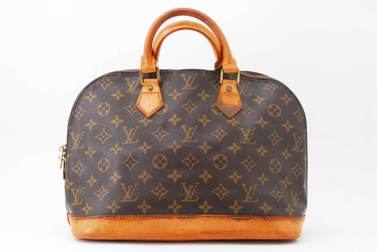 1円〜 美品 LOUIS VUITTON ルイヴィトン モノグラム アルマ M51130 トート ハンド バッグ 手提げ ドーム型 レディース VI1916
