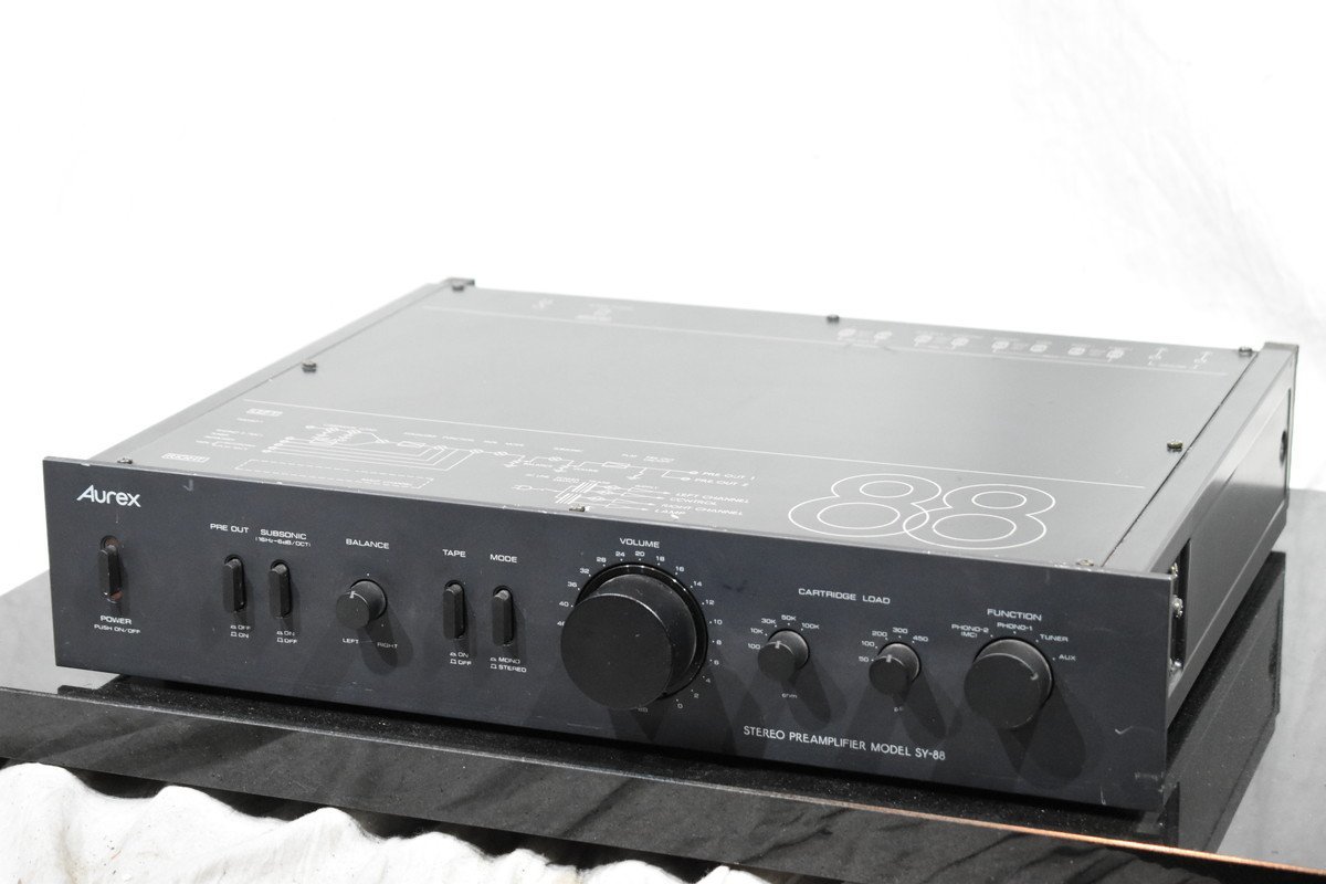 Aurex プリアンプ SY-88 通電確認済み 他未確認 【公式通販】