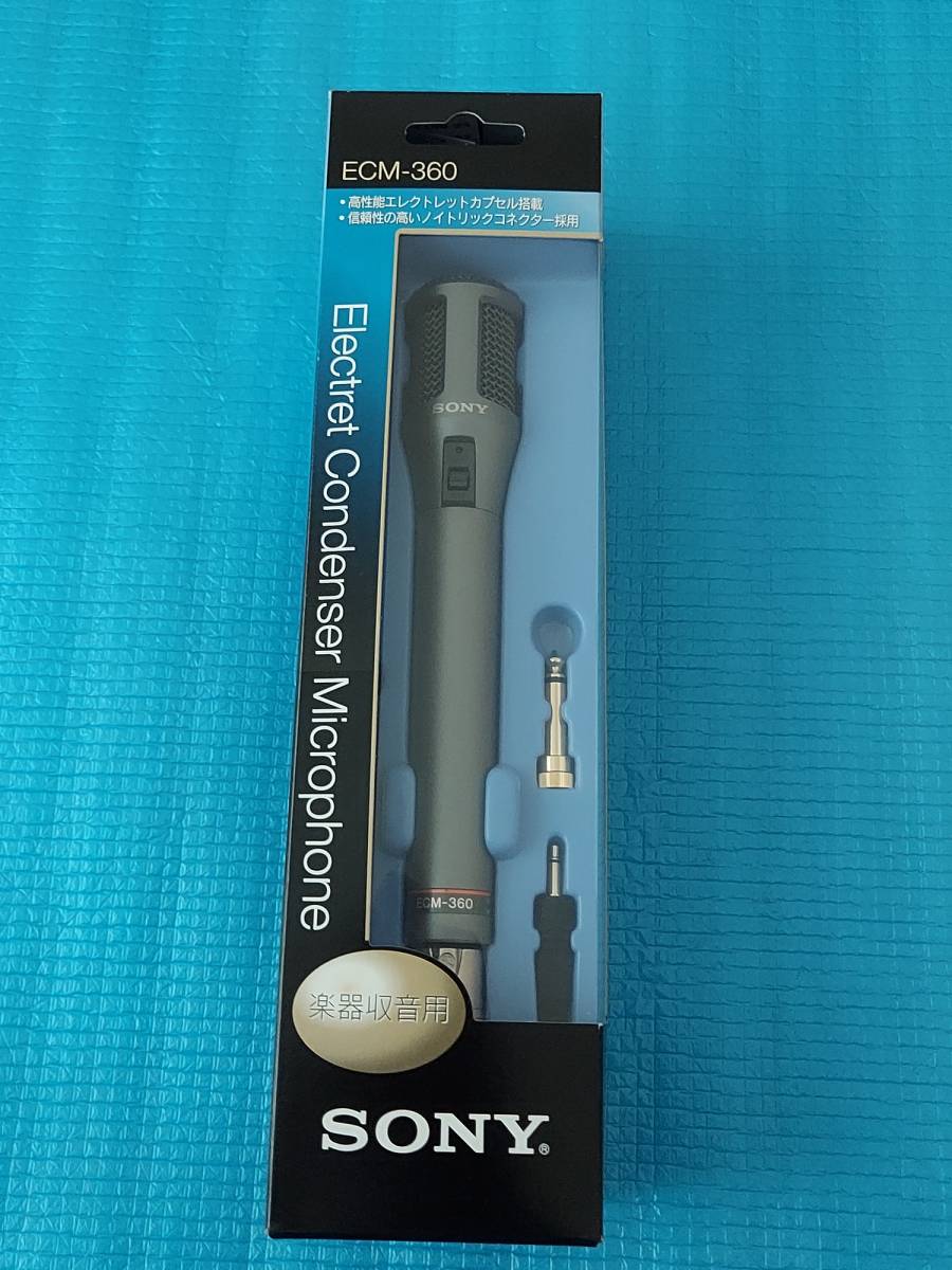 SONY マイク　バックエレクトレットコンデンサーマイクロホン ECM-360「新品・未使用・未開封」