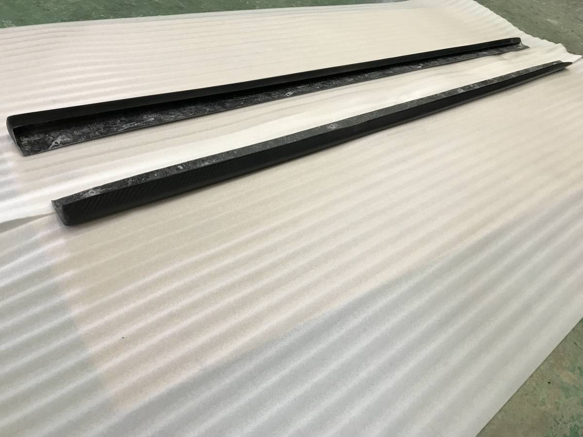 FIAT フィアット 500 アバルト 初期型用 カーボンサイドステップエクステンションset　　アウトレット品