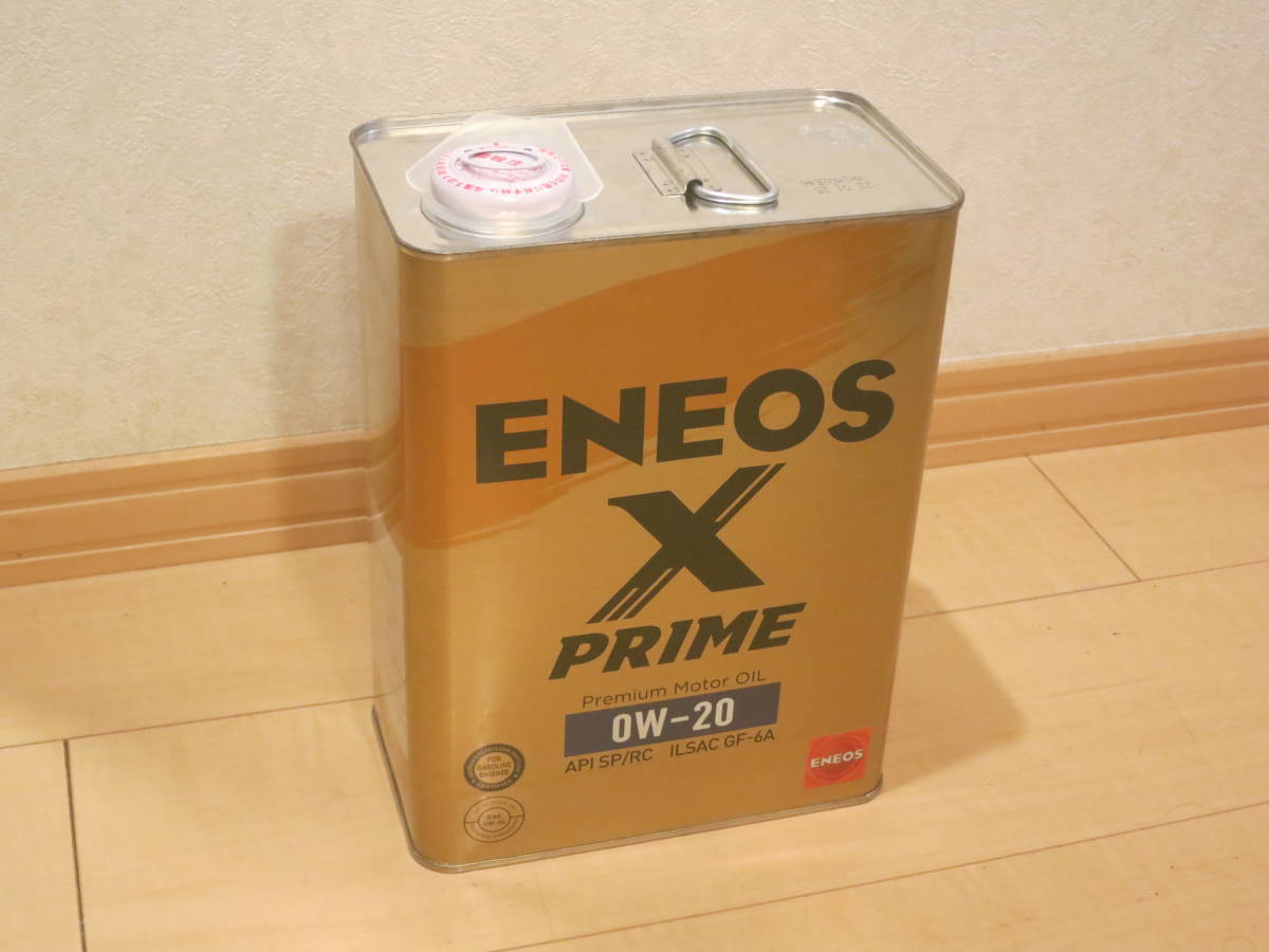ENEOS X PRIME (エックスプライム) エンジンオイル 0W-20 SP/RC GF-6A (100％化学合成油) 4L缶　検索 WAKO’S（ ワコーズ）