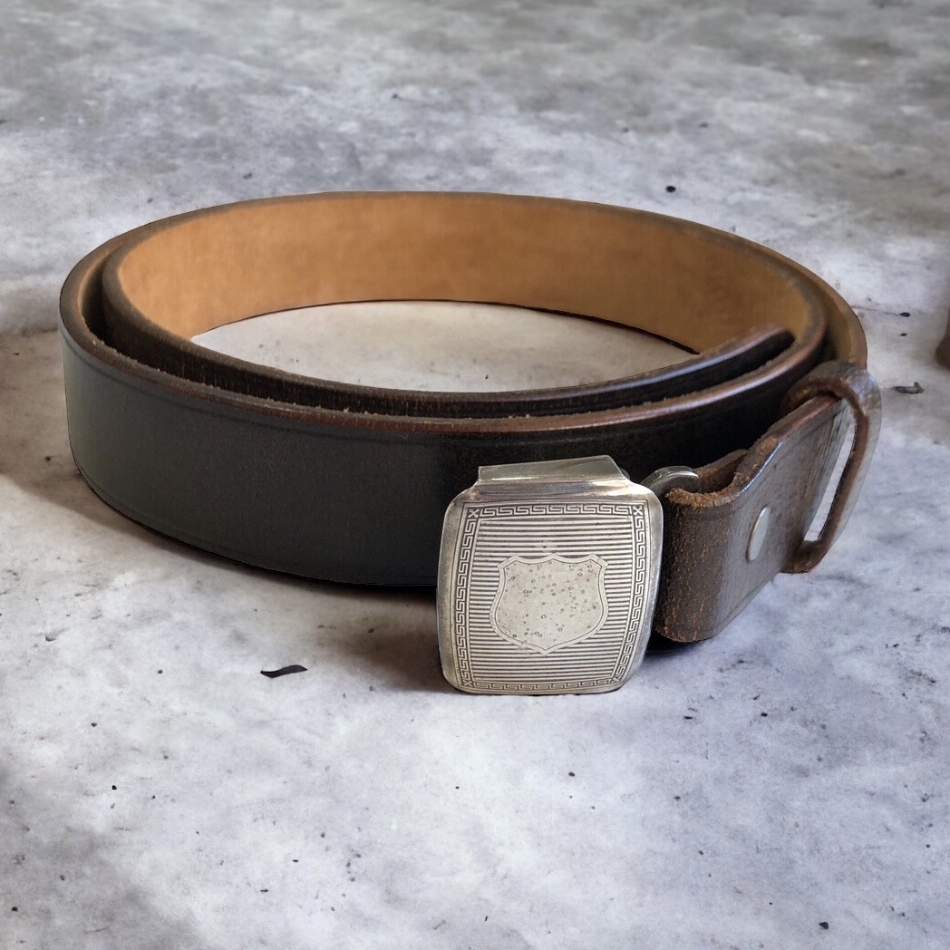 美品★現行販売モデル★　RRL VINCENNES LEATHER BELT ヴァンセンヌ レザー ベルト 茶芯 / Double RL ダブルアールエル ヴィンテージ 