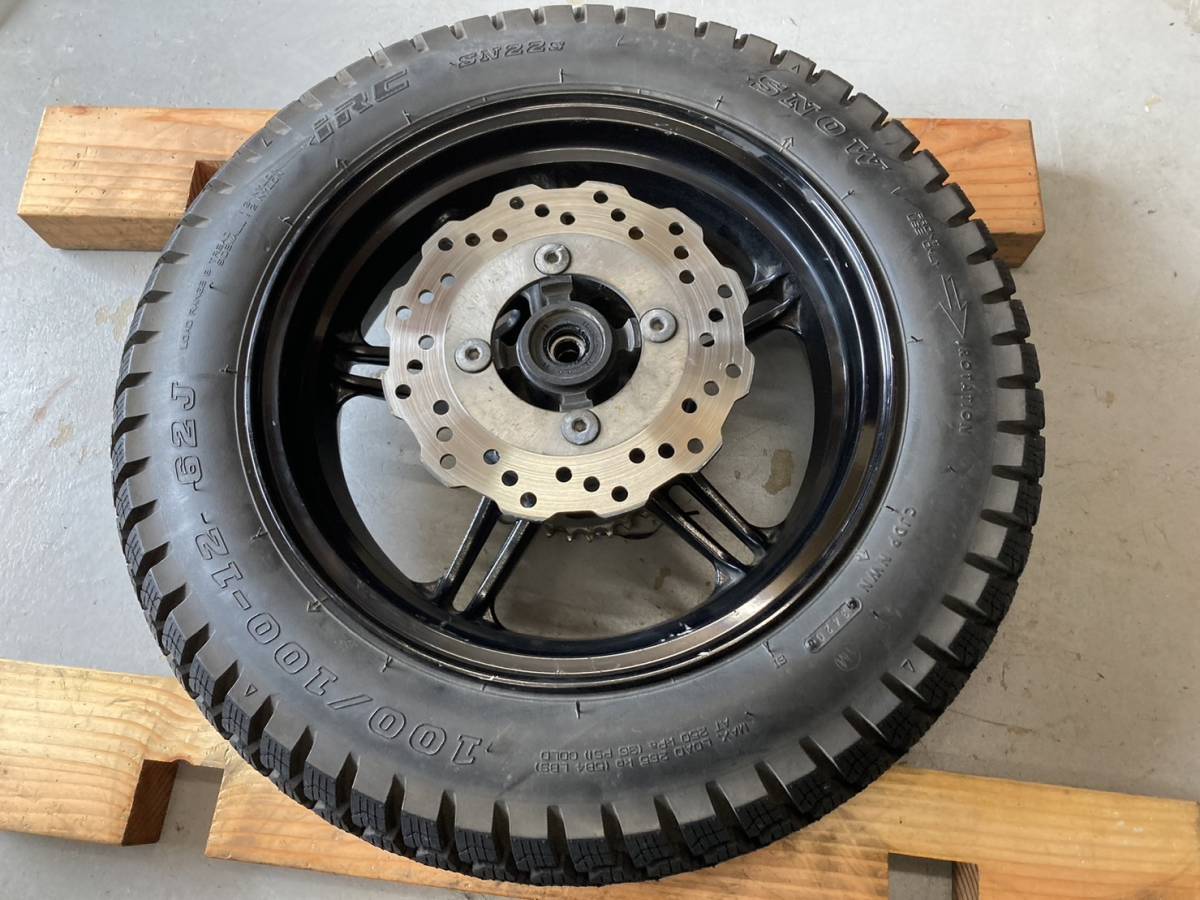 超激得，新品 Z125PRO Ｒホイール ブレーキディスク スプロケット スタッドレスタイヤ付 ベアリング交換済み(リア)｜売買されたオークション情報、yahooの商品情報をアーカイブ公開 - オークファン カワサキ用