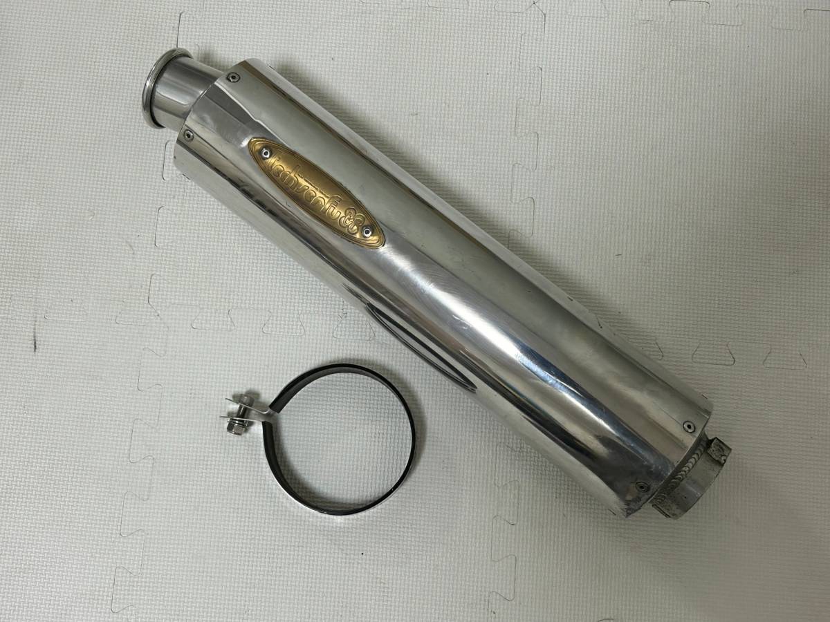 送料無料！良品！絶版品！ テックサーフ サイレンサー スーパーロング 汎用 差込口60.5 【検】 ZRX1200 ダエグ ゼファー