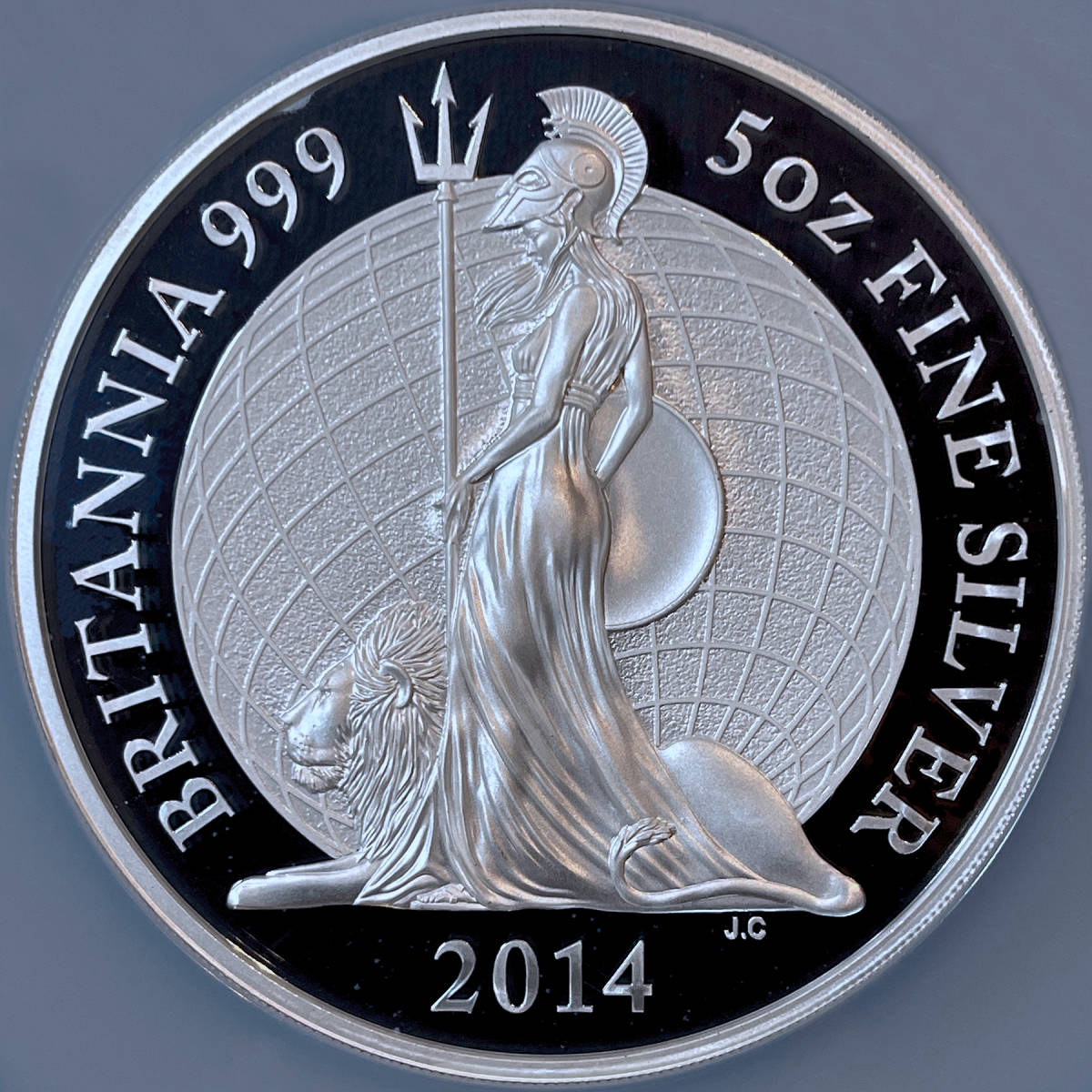 2014年イギリス女神ブリタニア 5オンス 10£大型銀貨 NGC PF70UC 2014年イギリス女神ブリタニア 5オンス 10£大型銀貨 NGC PF70UC 【公式