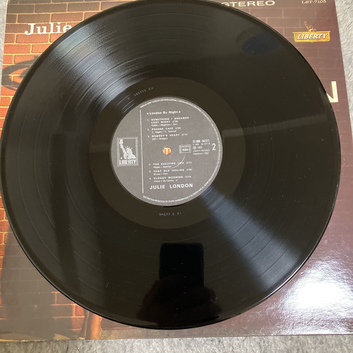 LP ジュリー ロンドン / JULIE LONDON / ロンドン バイ ナイト/ LONDON BY NIGHT / FRANCE盤 ...