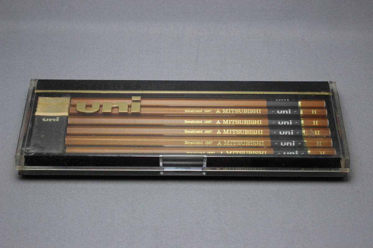 昭和レトロ 三菱鉛筆 ユニ uni ナチュラル H 1ダース 未使用 未開封