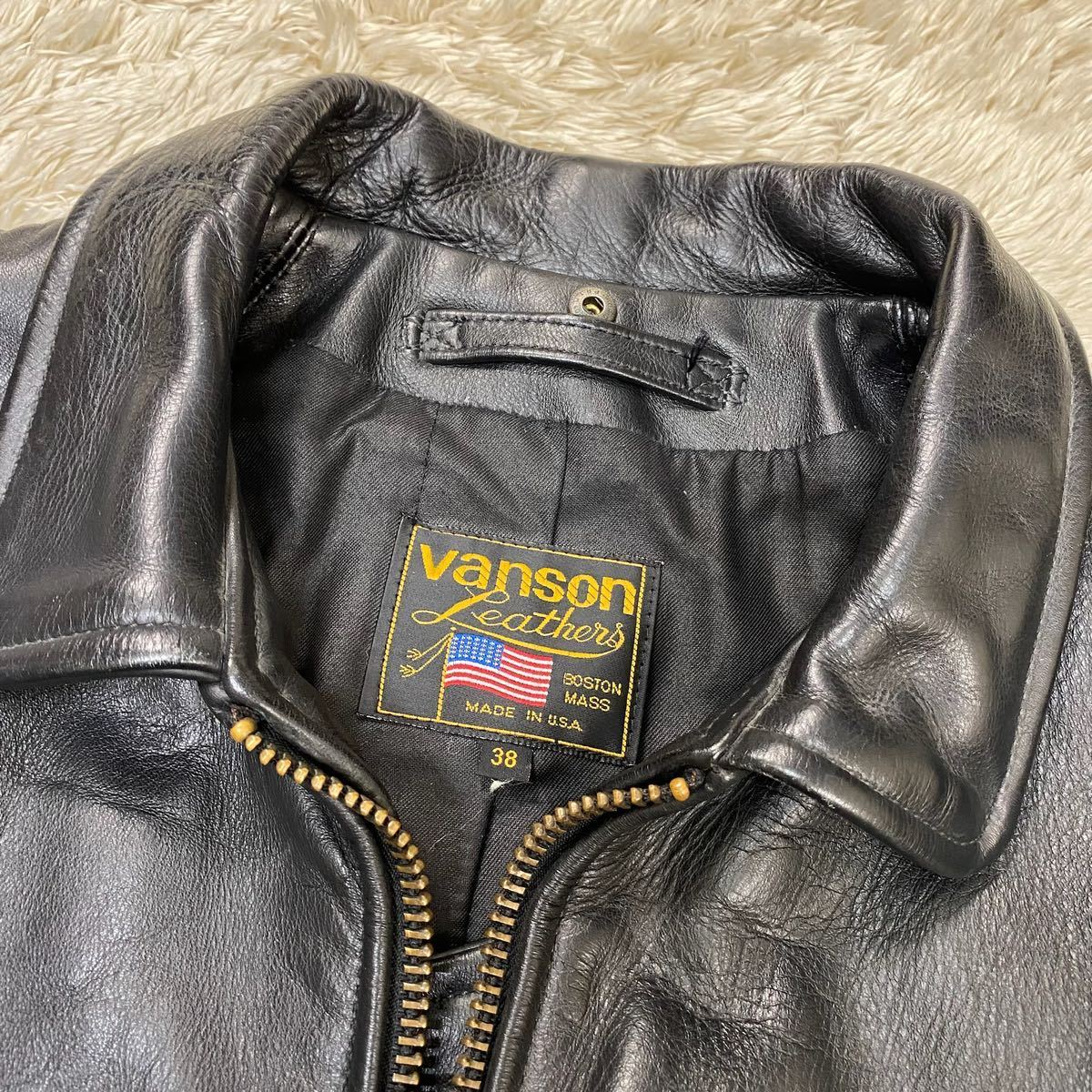 1円〜 美品 VANSON バンソン ENF オクタゴン シングルライダース 