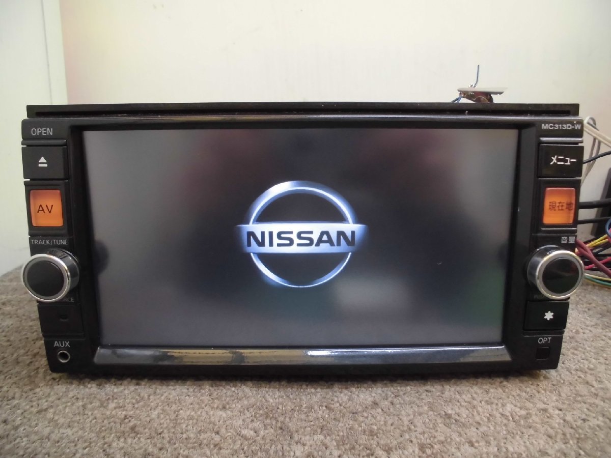 ☆ 日産純正 メモリーナビ MC313D-W 7型 DVD再生 4×4地デジ