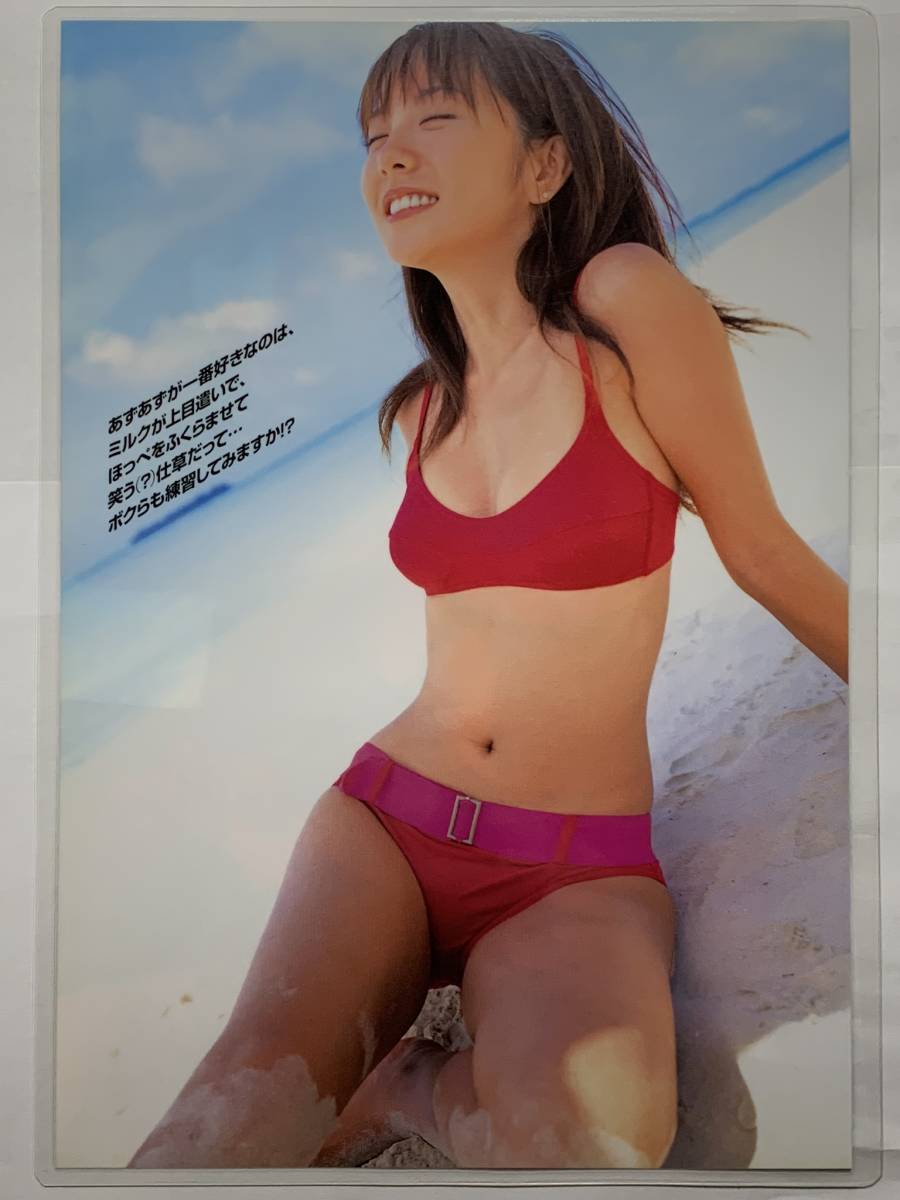 厚手ラミネート加工】山本梓 水着 雑誌切り抜き 9ページ ヤング