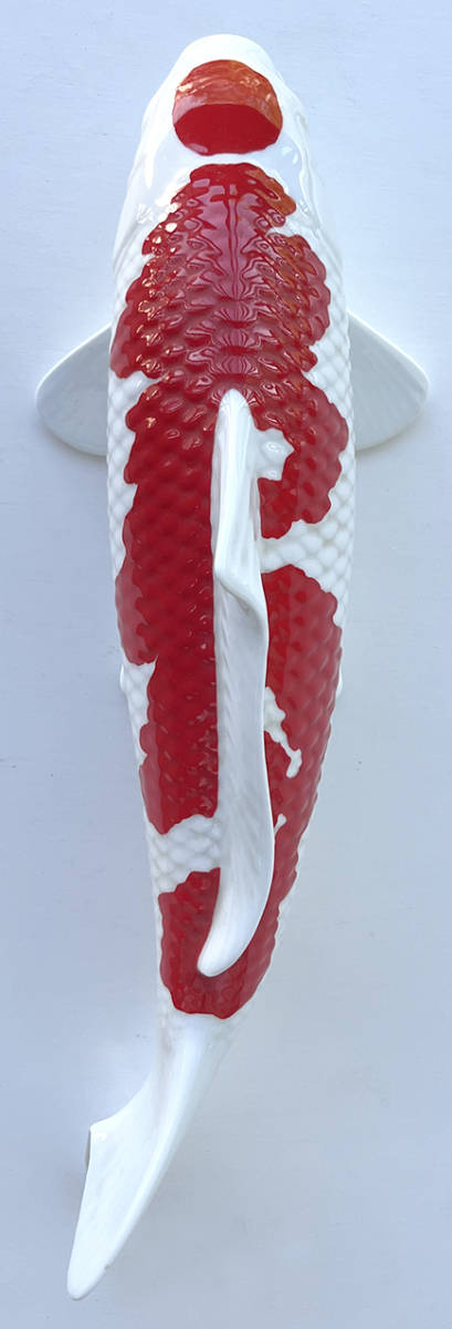 有田焼 勝山窯 錦鯉 陶器置物 鯉オブジェ 有田焼 希少な名品 勝山窯