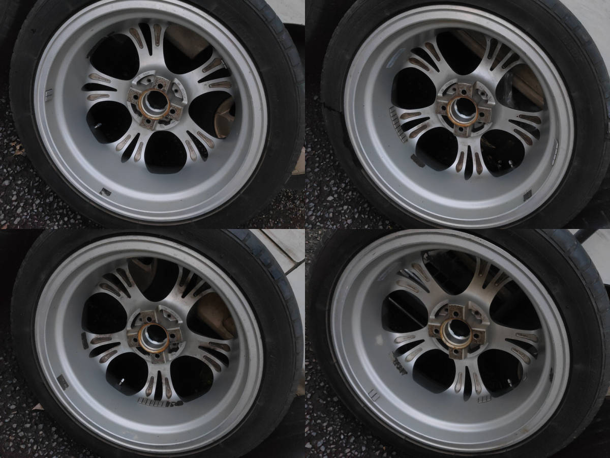 bB外し wedsクレンツェケルベロス 17インチ7J+35 4穴PCD100、215/45R17 