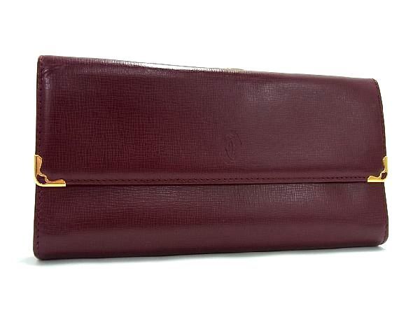 1円 □美品□ Cartier カルティエ マストライン レザー がま口
