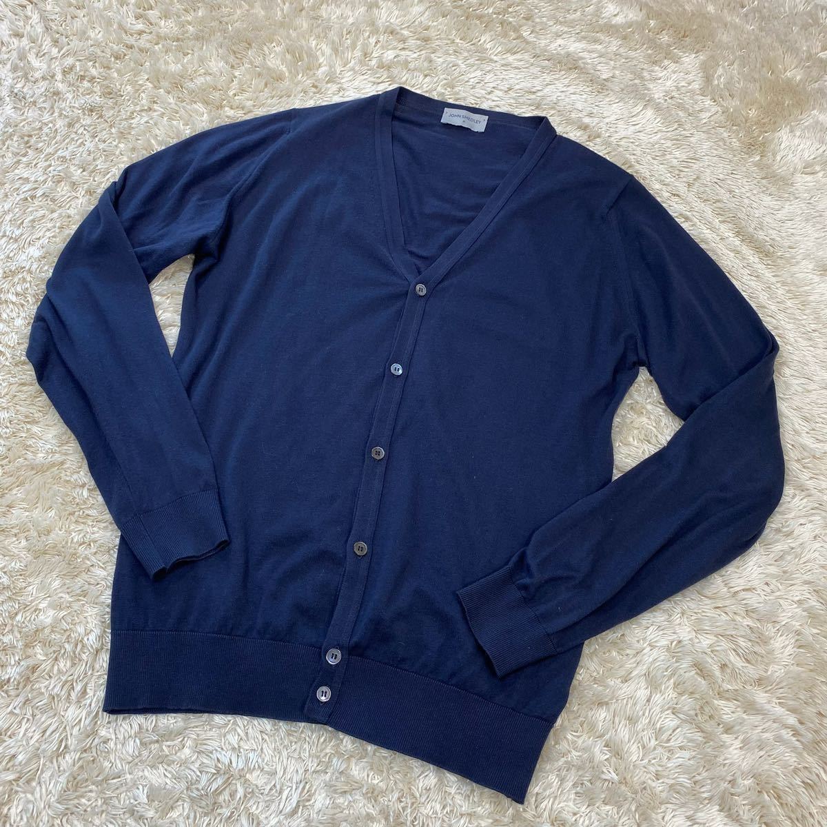 JOHN SMEDLEY ジョンスメドレー コットンカーディガン 美品◎JOHN