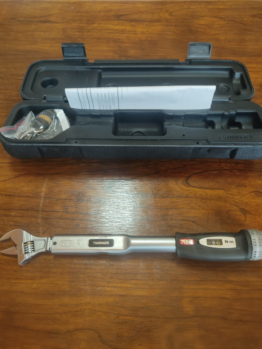 美品】TONE モンキ型トルクレンチ型番TMWM25 トネ エアコン取り付け