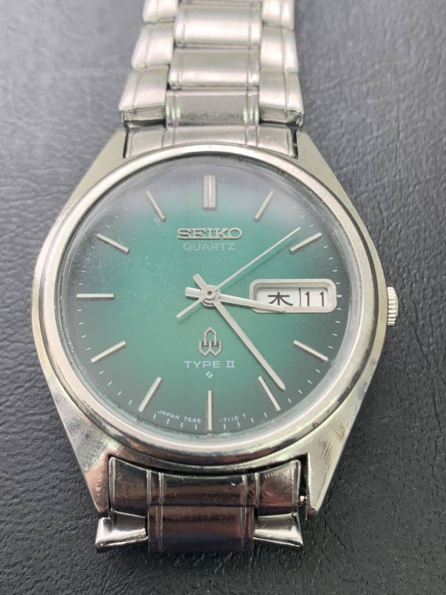 SEIKO セイコー Quartz クォーツ TYPE2 メンズ腕時計 【稼働】 【公式