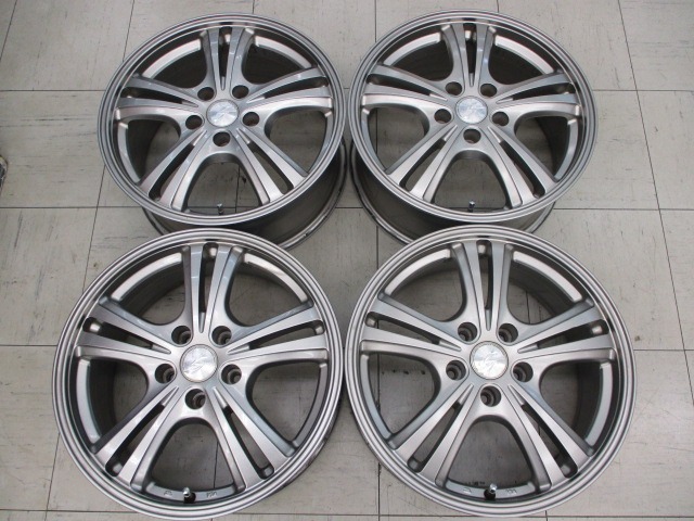 【中古品４枚セット】レアマイスターSTRANGER 17インチ7J+38 5穴114.3 アルファード、エスティマ、ハリアー他