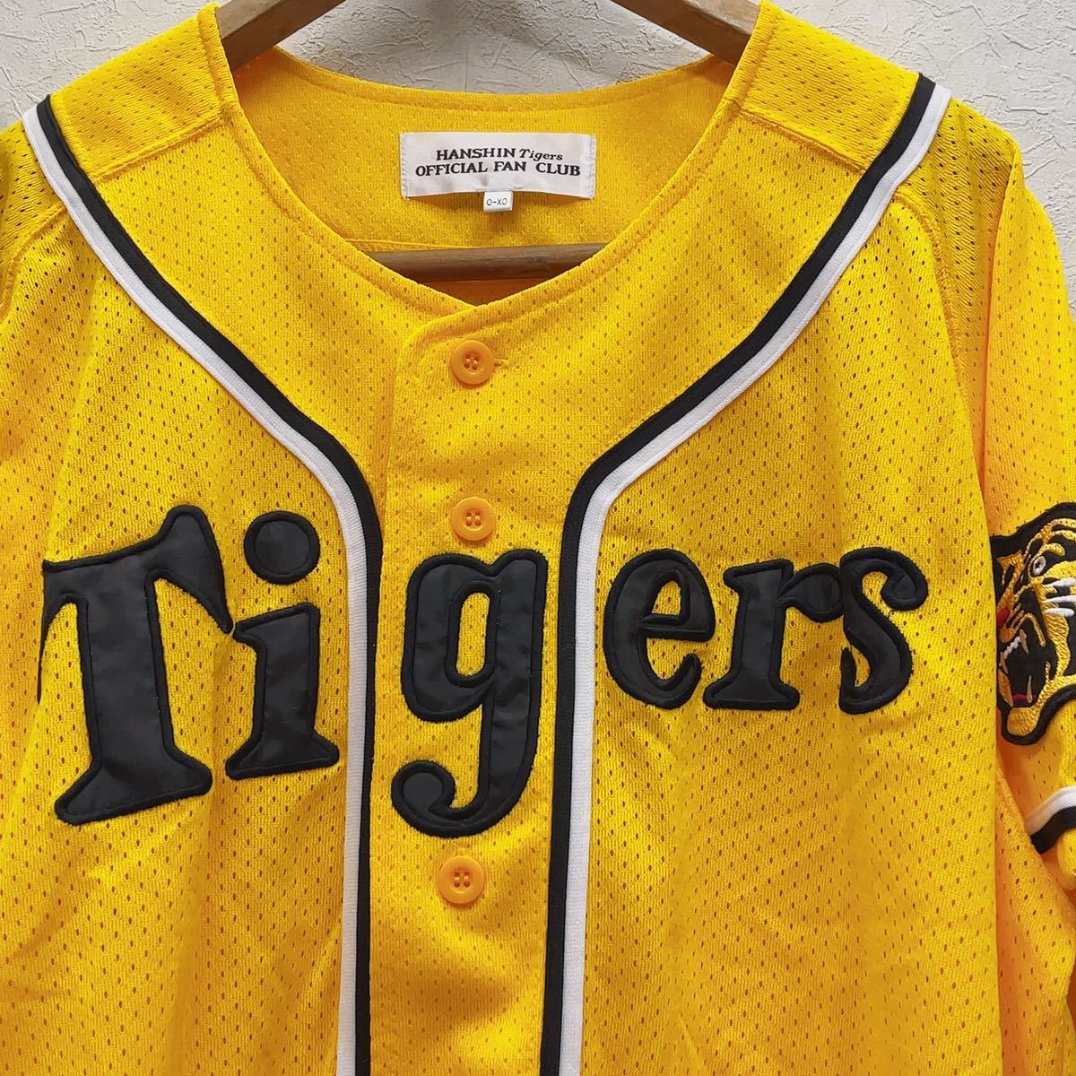 未使用 阪神タイガース ファンクラブ イエローメッシュジャージ MIZUNO/ミズノ O-XOサイズ　背番号なし P113_9