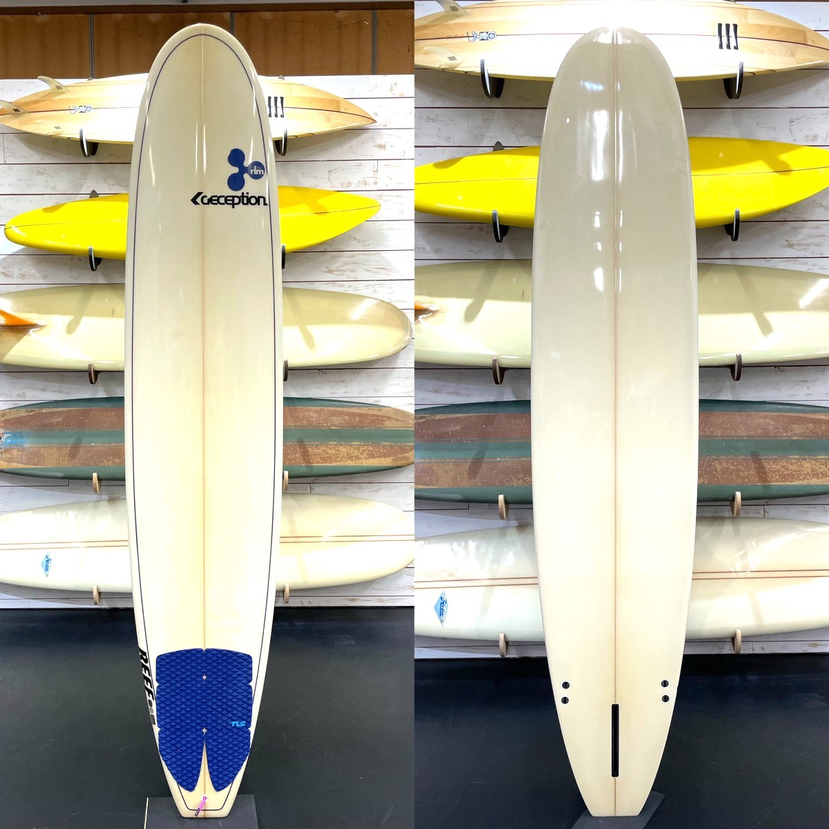 5，000円スタート! 9.0ft サーフボード FCS2 シングルフィン ロング