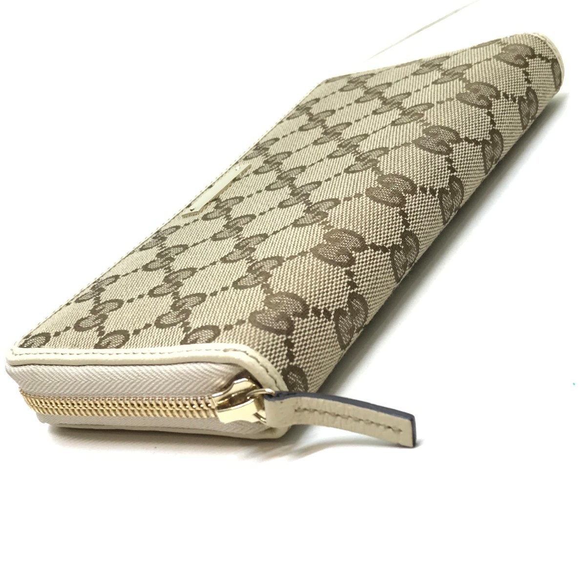 美品！ グッチ GUCCI 財布 レディース ラウンドファスナー長財布 