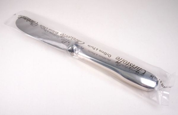 Christofle クリストフル 未開封 クリュニー 人気アイテム バターナイフ 16.5㎝ シルバープレート カトラリー フランス CSF-K2