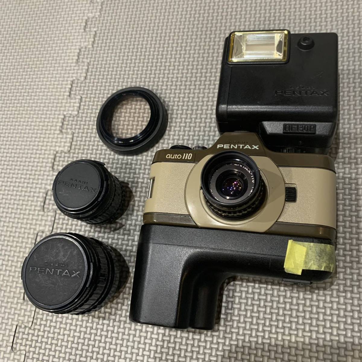 【箱付き】ペンタックス Pentax Auto 110 希少】PENTAX ペンタックス auto110 ブラウン PENTAX-110 24mm F2.8