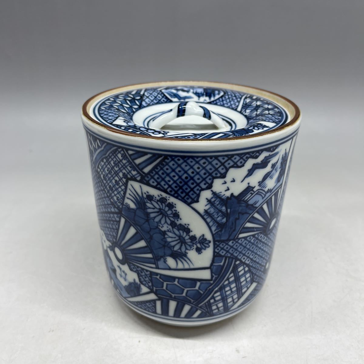水指 イ863 茶道具 水指『平安 染付 - 共箱』茶道具 京峰造』『染付