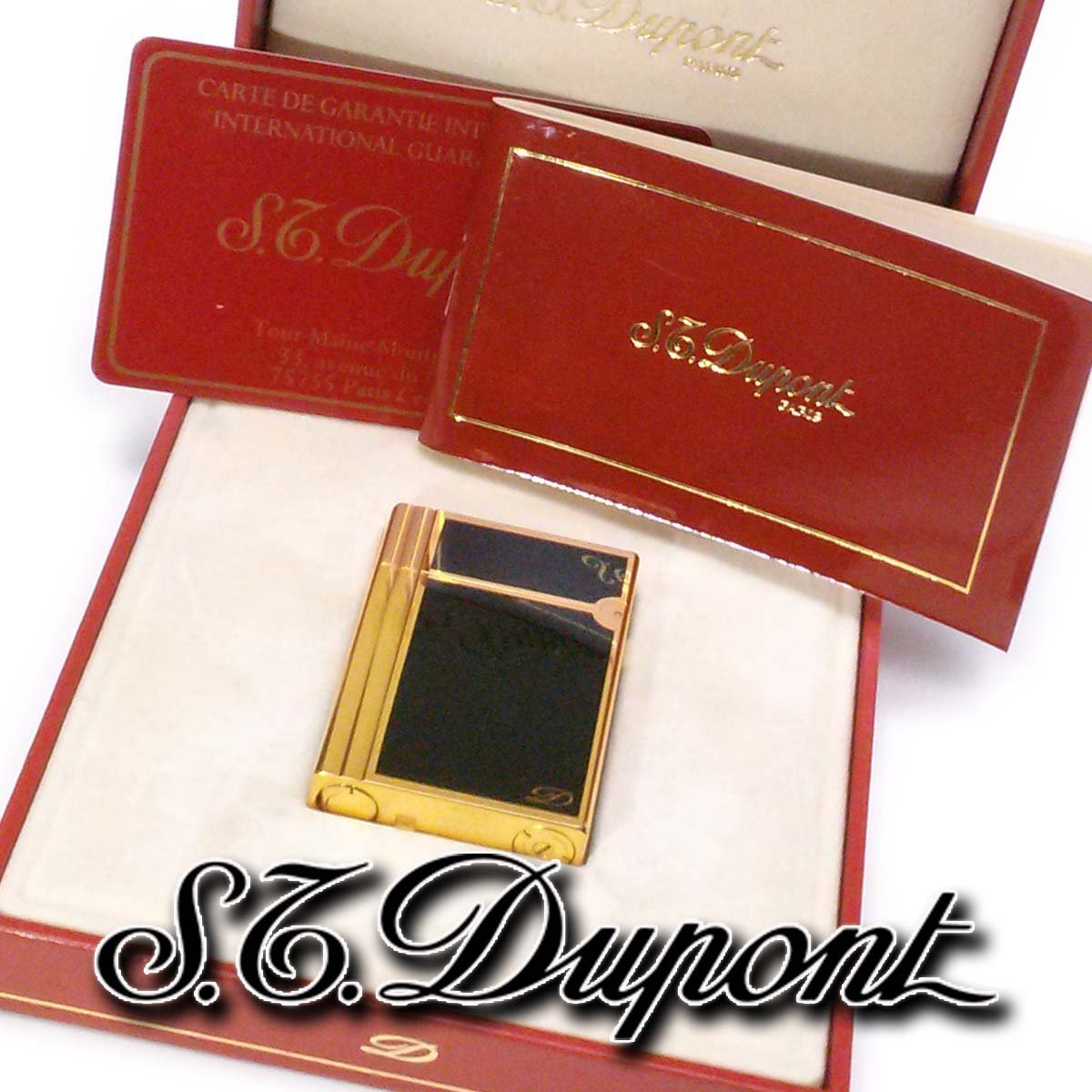 S.T.Dupont GATSBY デュポンライター 人気の黒金漆 完売品 デュポン 