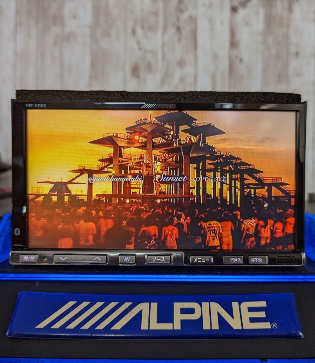 アルパイン HDDナビ 新品アンテナ付き VIE-X08S Bluetooth CD録音 DVD SD 地デジ LED液晶 走行中視聴可能 映像出力有　ALPINE　 ALPINE アルパイン VIE-X08S 新品アンテナ付き Yahoo!オークション 0