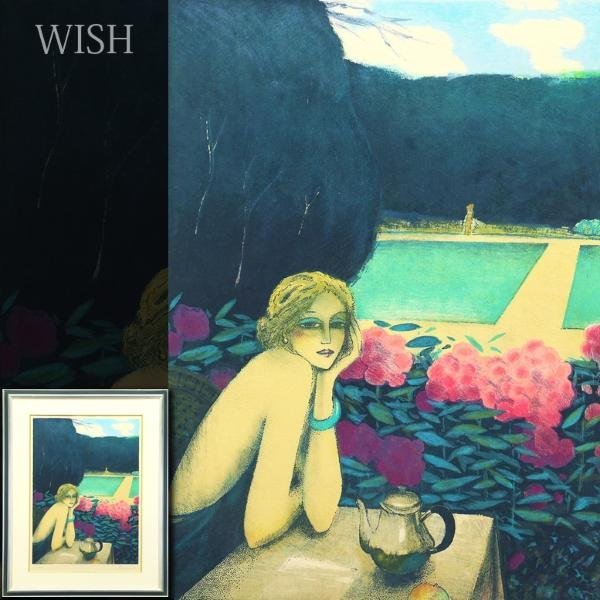 カシニョール（Cassigneul）、バガテル、希少な画集より 真作】【WISH】カシニョール Jean-Pierre Cassigneul「バガテル公園Ⅰ