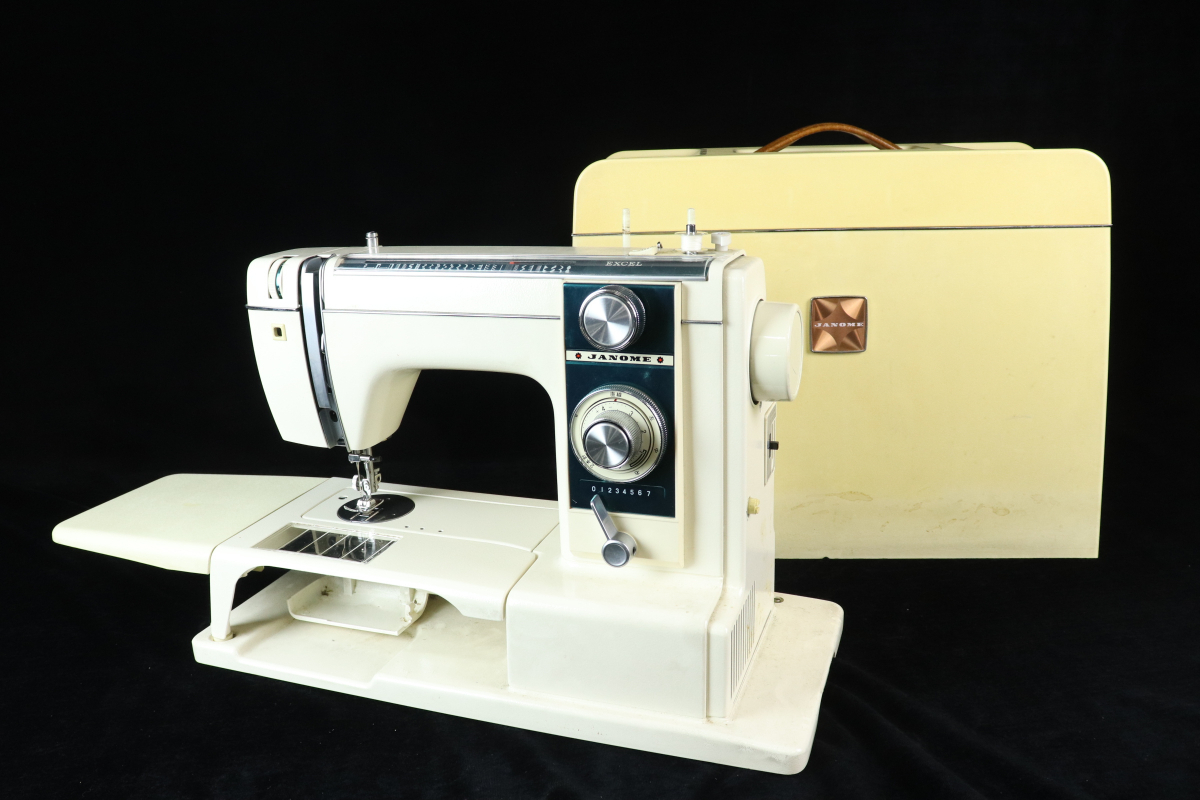 JANOME ジャノメ ミシン MODEL 813 EXCEL エクセル ペダル付 レトロ