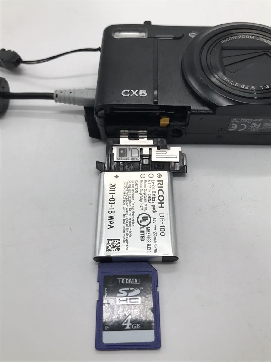 〒【売り切り】RICOH リコー コンパクトデジタルカメラ CX5 f=4.9-52.5