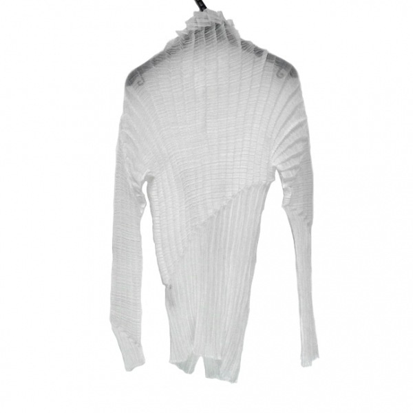 イッセイミヤケ ISSEYMIYAKE 長袖シャツブラウス サイズ2 M - 白