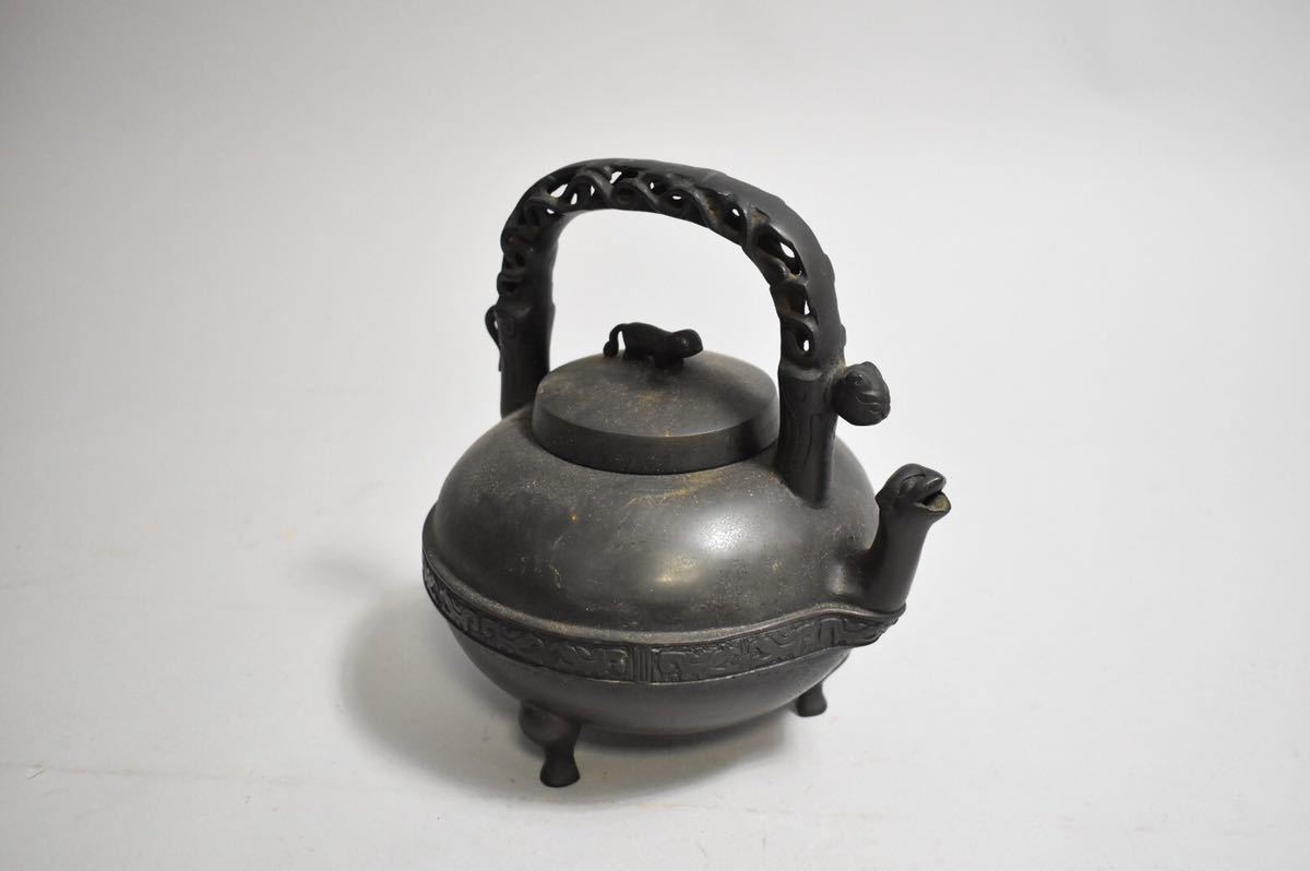 周政 銅製 香炉 中古