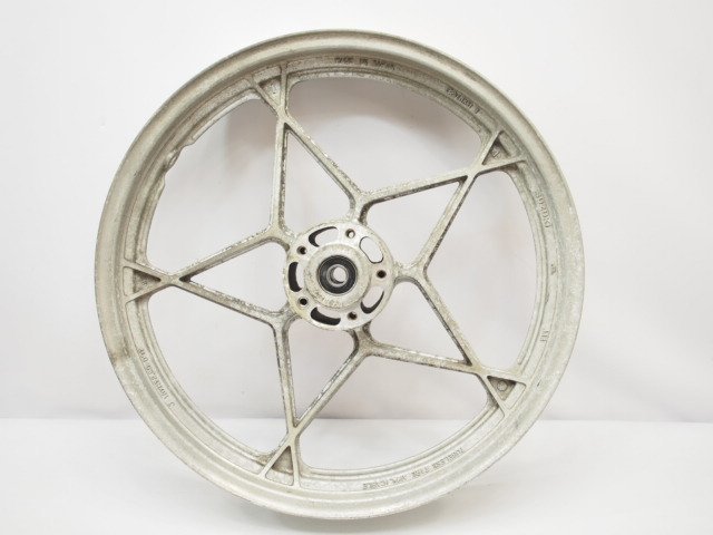 GSX-400Sカタナ　フロントホイール GSX400カタナ純正フロントホイール_前ホイール18x2.50_GK77Aめくれ無し