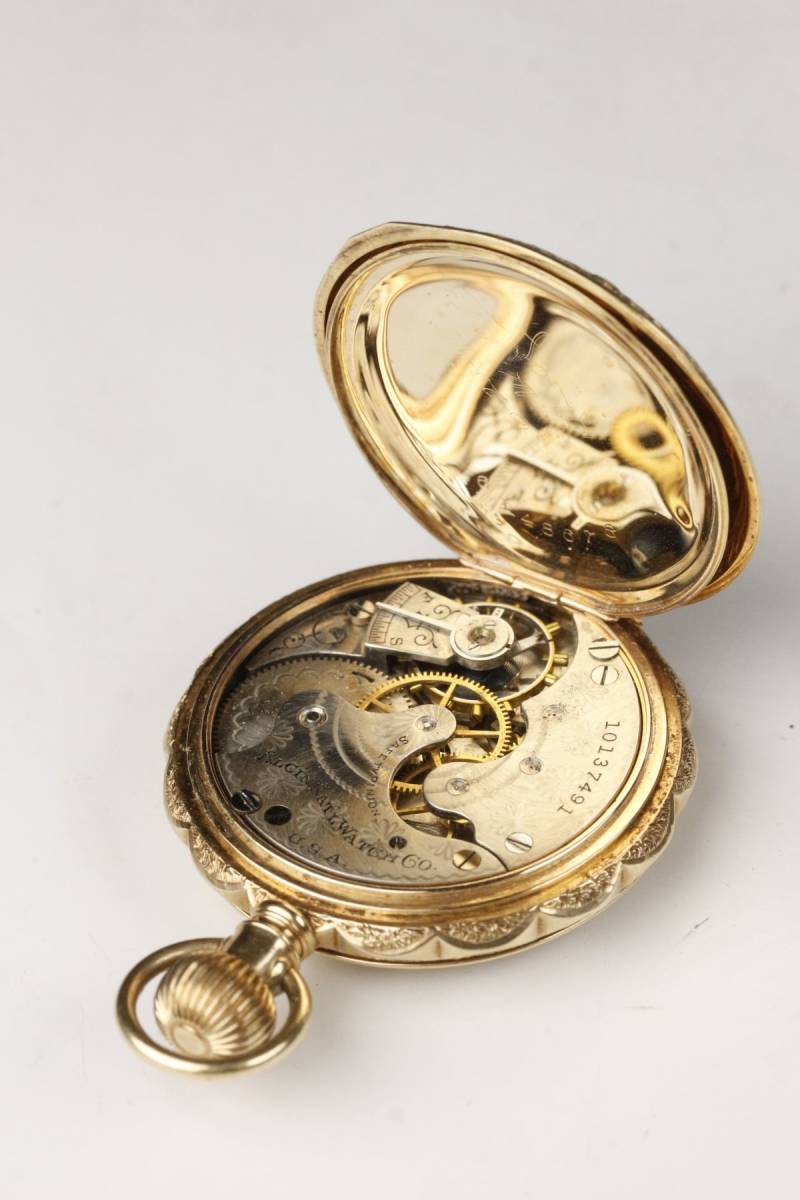 k14 刻印あり 時計。エルジン