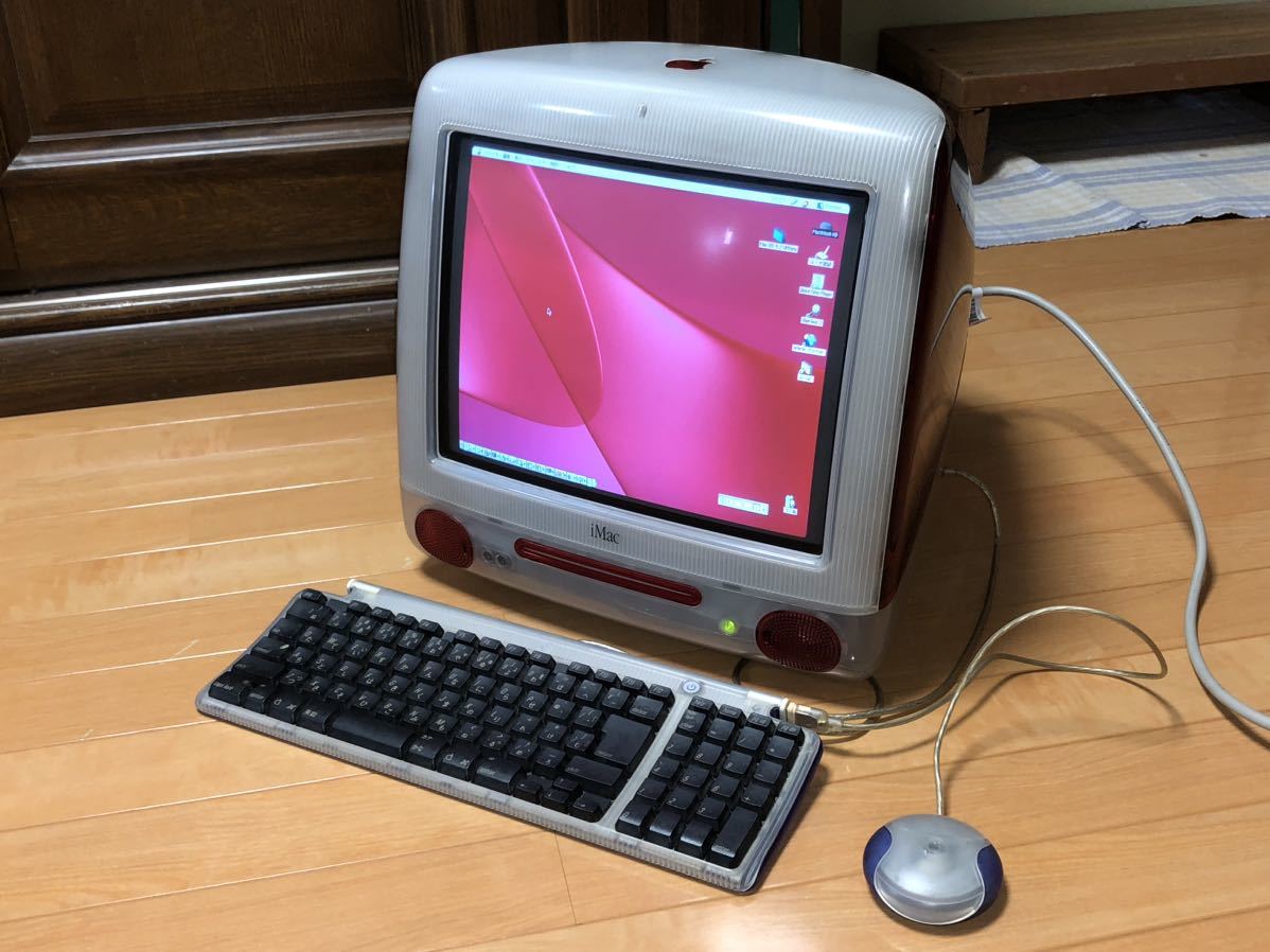 Apple iMac G3 Ruby - Apple iMac G3 クリアレッド Ruby-お買い得の