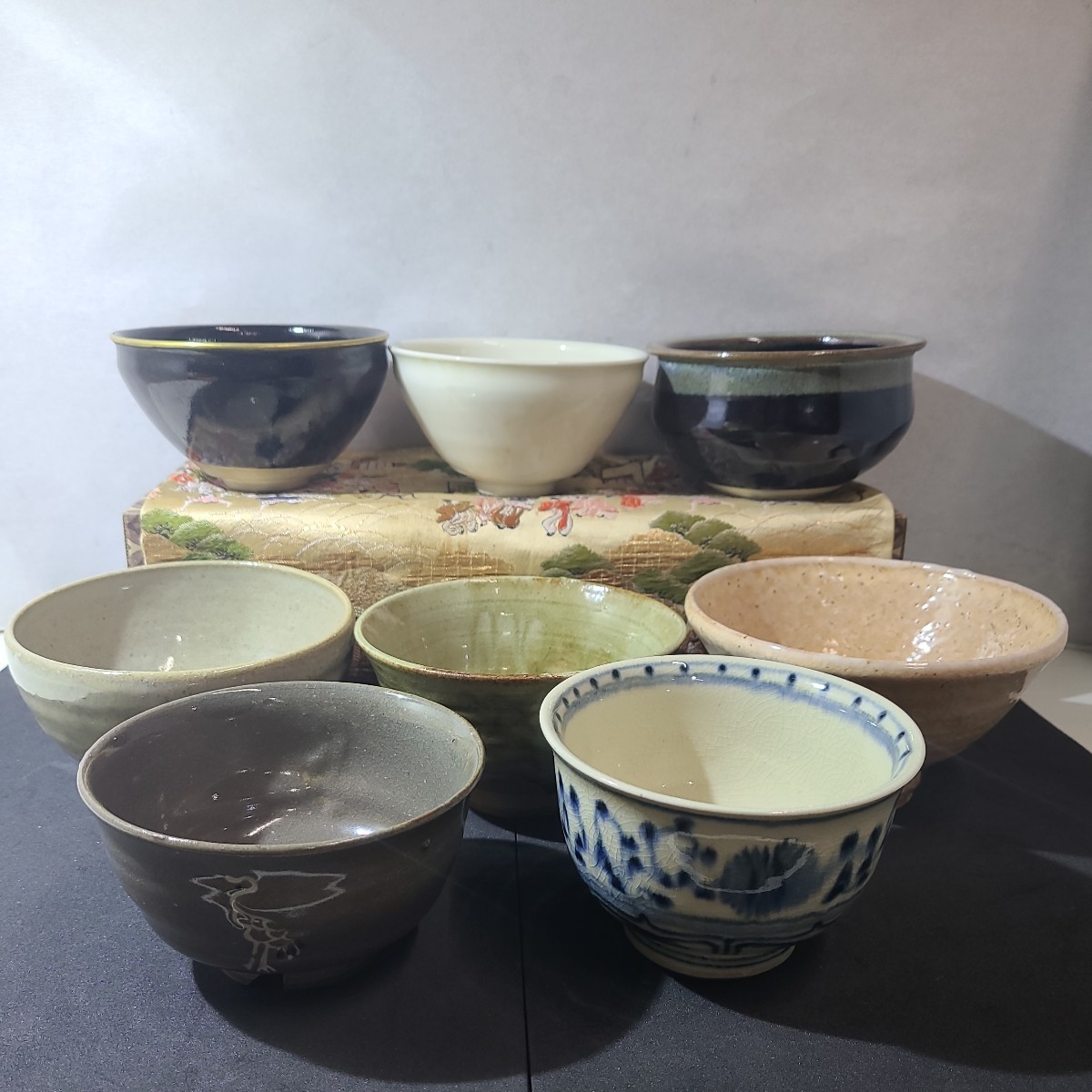 鶴 茶道具 抹茶碗（茶道具・湯呑・急須｜コーヒー・お茶用品 平茶碗 