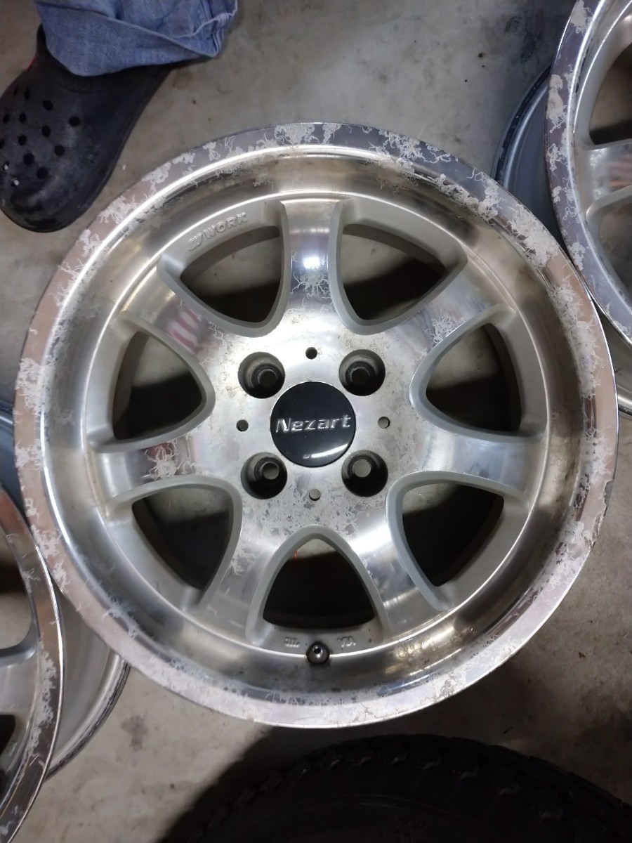 WORK ワーク Nezart ネッツァルト 15インチ 100/4H ☆15×6.5J +38 