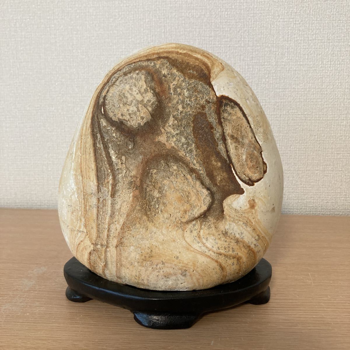 盆石 水石 天然石 自然石 三冬花鑑賞石 原石 名石 鑑賞石 赤石